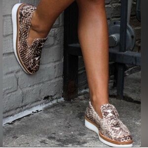 Free People Snake Eyes Velvet Loafers